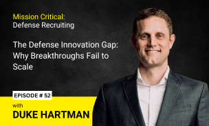 Duke Hartman, CEO of Integer Technologies, discussing the defense innovation gap and challenges in deploying advanced defense technology